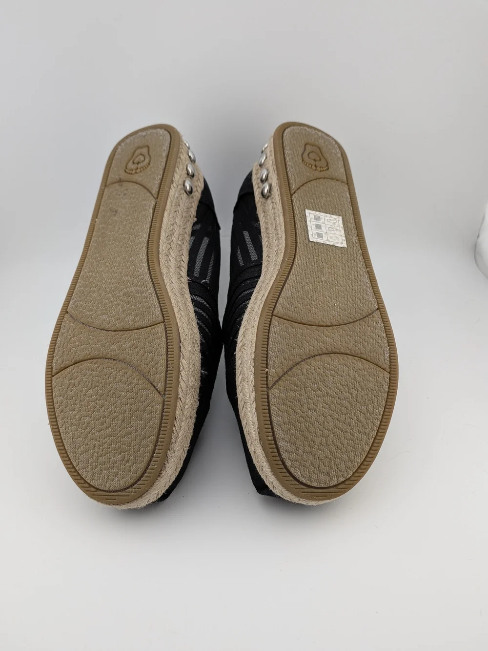 Skechers Black Women's Espadrille Slip-On Shoes